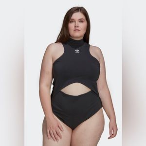 Adidas Carbon Gray Bodysuit Plus-size 3X